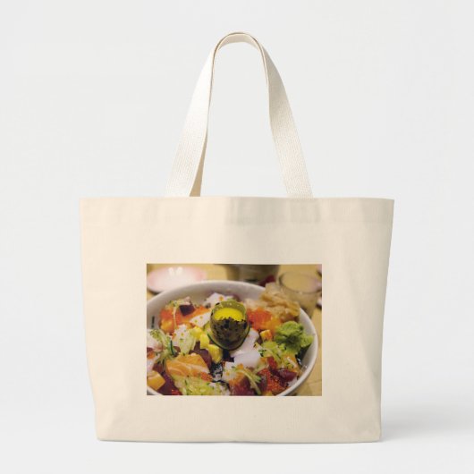 Sashimi Salmon Tuna Fish Seafood Caviar Japans Grote Tote Bag