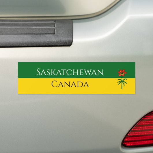 saskatchewan bumpersticker (Op auto)
