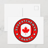 Saskatchewan Canada Briefkaart (Voorkant / Achterkant)