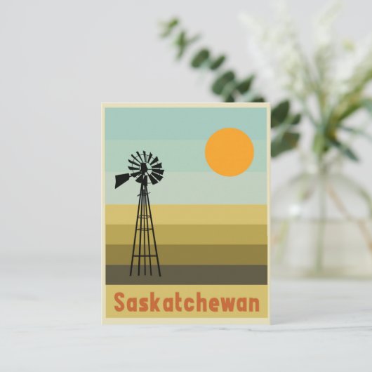 Saskatchewan Canada Briefkaart (Staand voorkant)