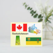 Saskatchewan Canada Briefkaart (Staand voorkant)