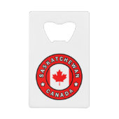 Saskatchewan Canada Creditkaart Flessenopener (Voorkant)