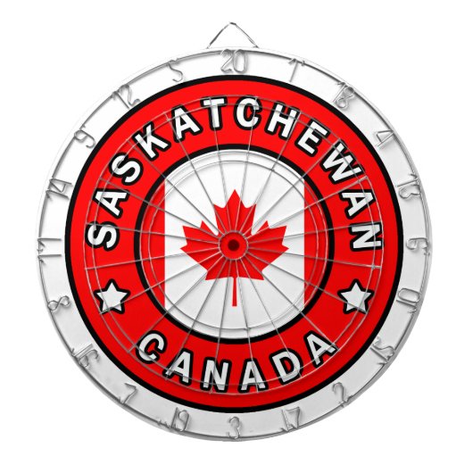 Saskatchewan Canada Dartbord (Voorkant)