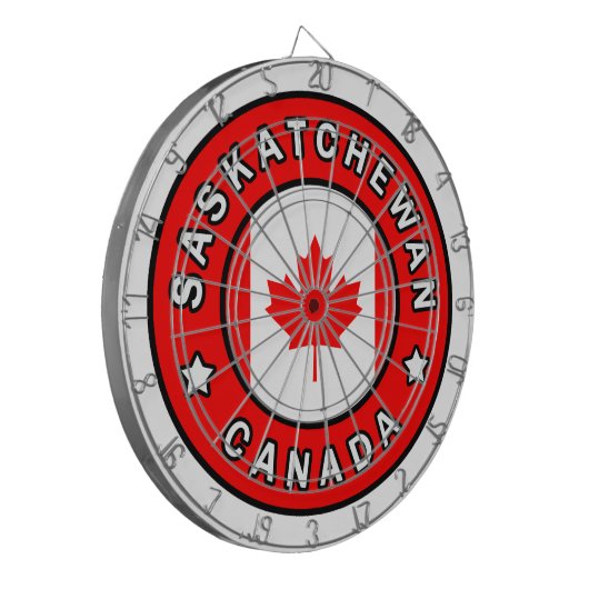 Saskatchewan Canada Dartbord (Voorkant Links)