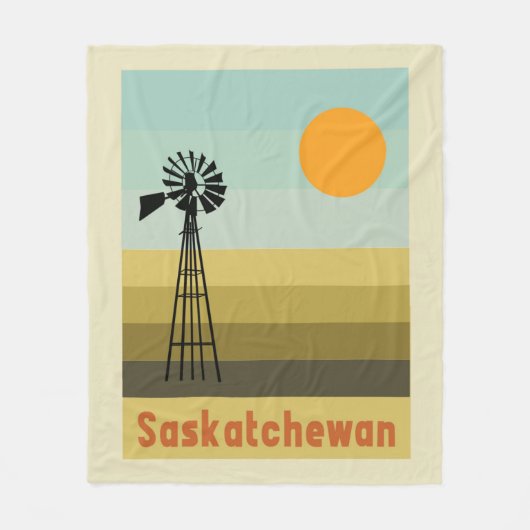 Saskatchewan Canada Fleece Deken (Voorkant)