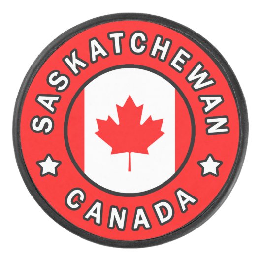 Saskatchewan Canada Hockey Puck (Voorkant)