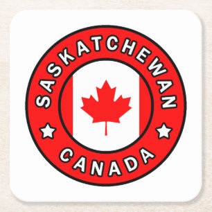 Saskatchewan Canada Kartonnen Onderzetters