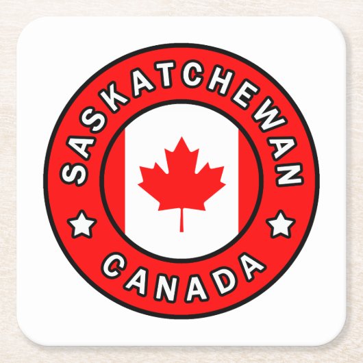 Saskatchewan Canada Kartonnen Onderzetters (Voorkant)