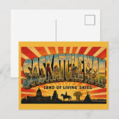 Saskatchewan Canada Land van Levende Hemels Briefkaart (Voorkant / Achterkant)