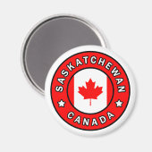 Saskatchewan Canada Magneet (Voorkant / Achterkant)