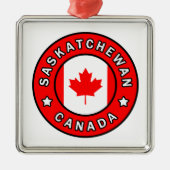 Saskatchewan Canada Metalen Ornament (Voorkant)