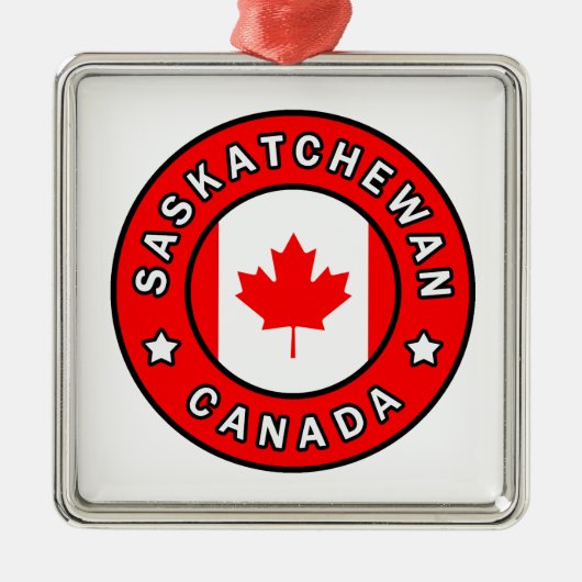 Saskatchewan Canada Metalen Ornament (Voorkant)