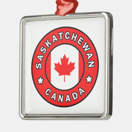 Saskatchewan Canada Metalen Ornament (Links)