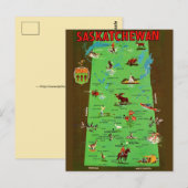 Saskatchewan Canada Oude Ansichtkaart Briefkaart (Voorkant / Achterkant)