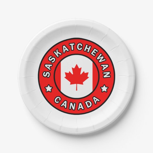 Saskatchewan Canada Papieren Bordje (Voorkant)