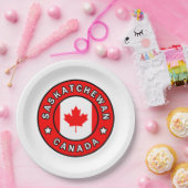 Saskatchewan Canada Papieren Bordje (Feest)