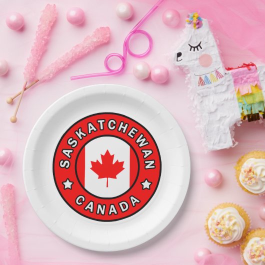 Saskatchewan Canada Papieren Bordje (Feest)