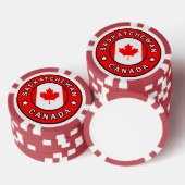 Saskatchewan Canada Poker Chips (Opstapeling)