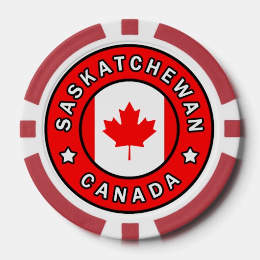 Saskatchewan Canada Pokerchips (Voorkant)