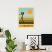 Saskatchewan Canada Poster (Thuiskantoor)