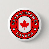Saskatchewan Canada Ronde Button 5,7 Cm (Voorkant)