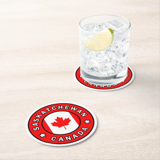 Saskatchewan Canada Ronde Kartonnen Onderzetter (Insitu)