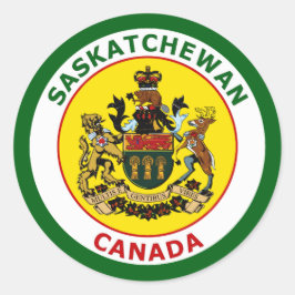 SASKATCHEWAN, CANADA RONDE STICKER