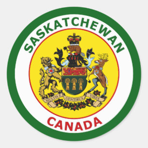 SASKATCHEWAN, CANADA RONDE STICKER