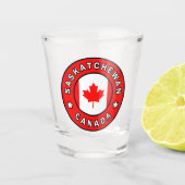 Saskatchewan Canada Shot Glas (Voorkant)