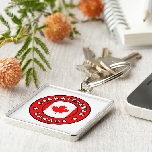 Saskatchewan Canada Sleutelhanger (Zijkant)