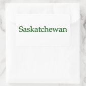 Saskatchewan Canada (tekst logo) Rechthoekige Sticker (Tas)