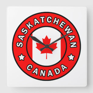 Saskatchewan Canada Vierkante Klok