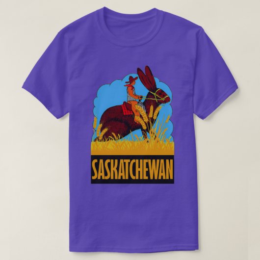 Saskatchewan Canada Vintage Travel T-shirt (Design voorkant)