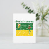 Saskatchewan Canada Vlagontwerp Briefkaart (Staand voorkant)