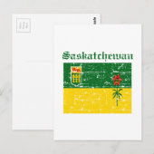 Saskatchewan Canada Vlagontwerp Briefkaart (Voorkant / Achterkant)