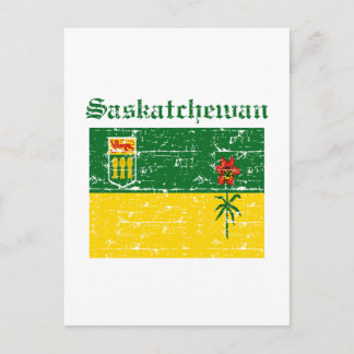 Saskatchewan Canada Vlagontwerp Briefkaart