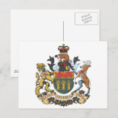 Saskatchewan (Canada) Wapenkarton Briefkaart (Voorkant / Achterkant)