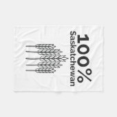 Saskatchewan Farmer Fleece Deken (Voorkant (Horizontaal))