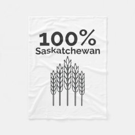 Saskatchewan Farmer Fleece Deken
