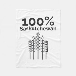 Saskatchewan Farmer Fleece Deken