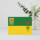 Saskatchewan Flag Briefkaart (Staand voorkant)