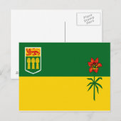 Saskatchewan Flag Briefkaart (Voorkant / Achterkant)