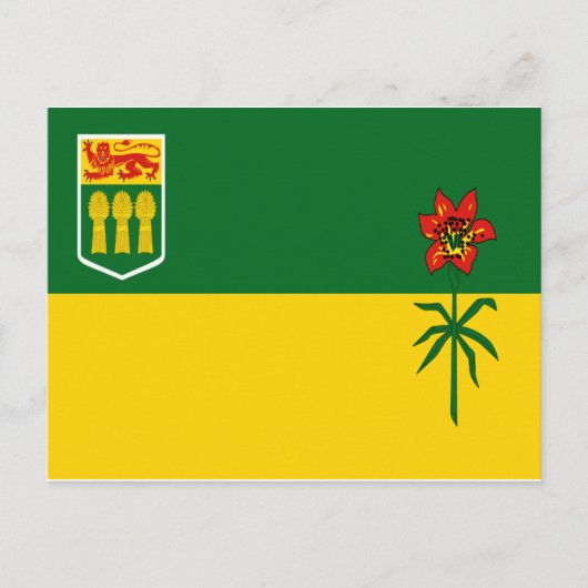 Saskatchewan Flag Briefkaart (Voorkant)