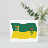 Saskatchewan Flag Briefkaart (Staand voorkant)
