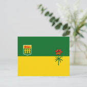Saskatchewan Flag Briefkaart (Staand voorkant)