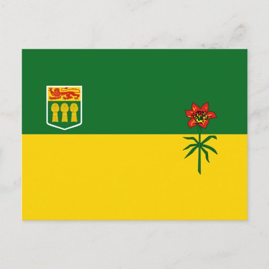 Saskatchewan Flag Briefkaart (Voorkant)