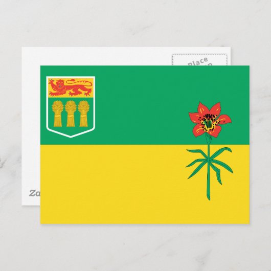 SASKATCHEWAN FLAG BRIEFKAART (Voorkant / Achterkant)