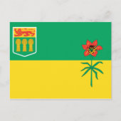 SASKATCHEWAN FLAG BRIEFKAART (Voorkant)