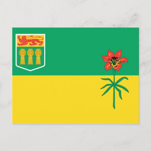 SASKATCHEWAN FLAG BRIEFKAART (Voorkant)