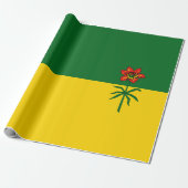 Saskatchewan Flag Cadeaupapier (Uitgerold)